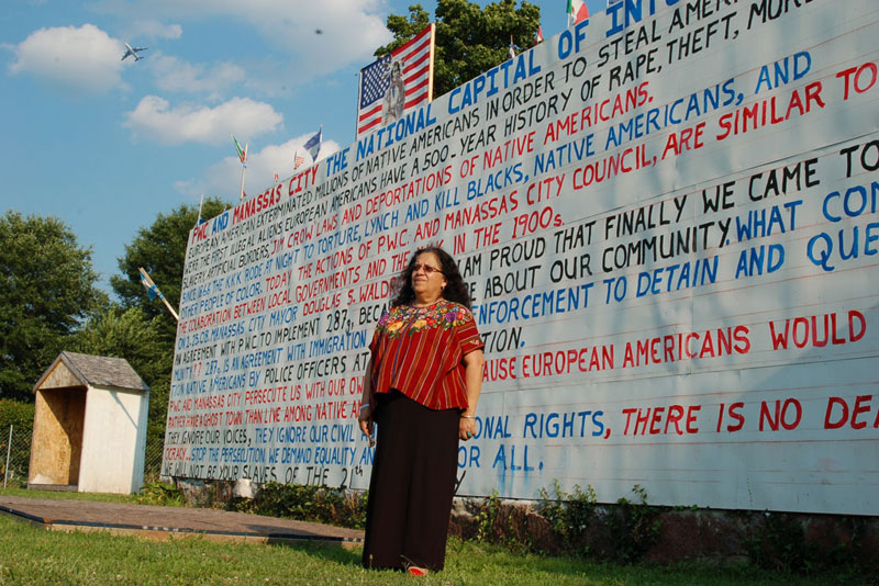 Thanks to a local anti-immigration law, Manassas, Va., looks like a "ghost town,” says activist Teresita Jacinto.